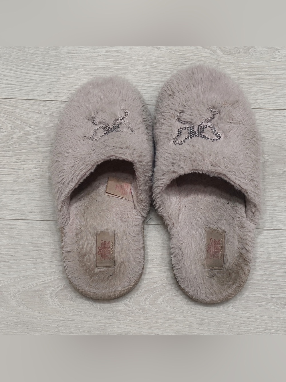 Well Worn Fur Slippers